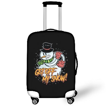 Discover Snowman Get Off my Snow! Angry Snowmen Lover Luggage Covers