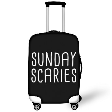 Discover Sunday Scaries Lazy Meme Dreading Monday Sad Mood Luggage Covers