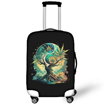Discover Tree Of Life Yin Yang Water Color Luggage Covers