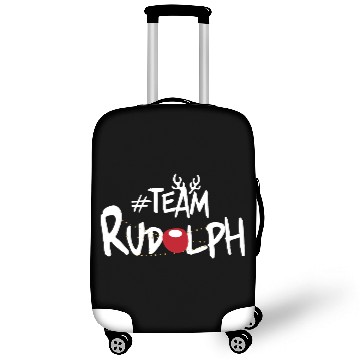 Discover Team Rudolph Funny Christmas Reindeer Lover Meme Luggage Covers