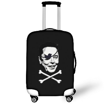 Discover NO ELON! Round anti-Elon Musk sticker Luggage Covers