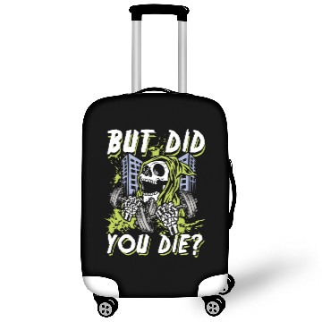 Discover But did you die | gym power skull Luggage Covers