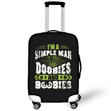 Discover Marijuana Doobies And Boobies Smoking Pot Weed Luggage Covers
