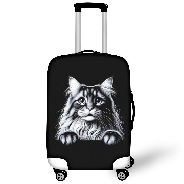 Discover More Treats persian 2- Cute realistic cat drawing Luggage Covers