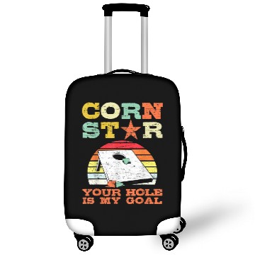 Discover Corn Star Your Hole is My Goal Vintage Cornhole Luggage Covers