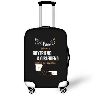 Discover Love Between BF And GF Arkansas To Oklahoma Gift Luggage Covers