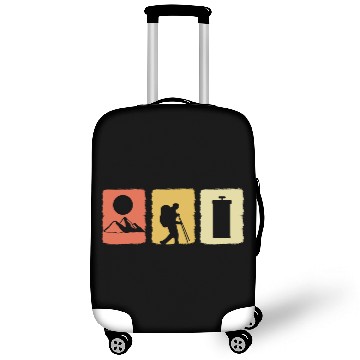 Discover Vintage Hiking Adventurous and Motivated Person Gi Luggage Covers