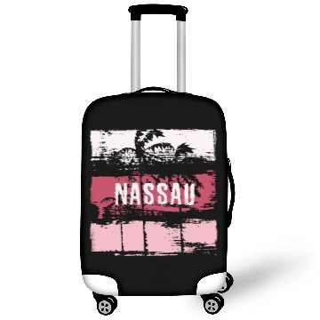 Discover Nassau Bahamas Vacation Souvenir Abstract Artistic Luggage Covers