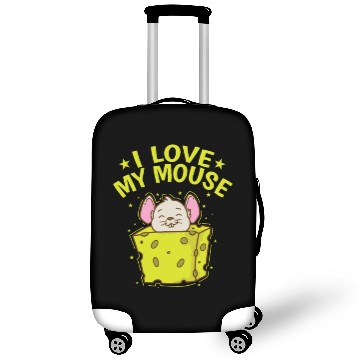 Discover I love my Mouse Rodent Cheese Mammal Luggage Covers
