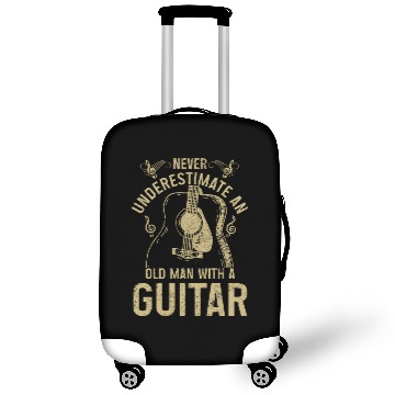 Discover Guitar Player Gift Vintage Guitarist Luggage Covers