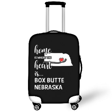 Discover Box Butte County Nebraska Is Where My Heart Is Luggage Covers