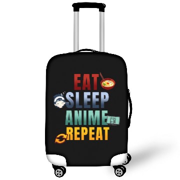 Discover Eat Sleep Anime Repeat Cute Manga Animes Luggage Covers
