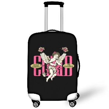 Discover Stay Happy Be In Love Modern Cupid Valentines Luggage Covers