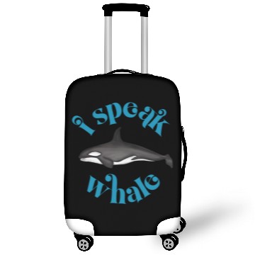 Discover Cute I Speak Whale Orca Killer Whale Retro Style Luggage Covers