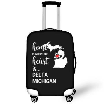 Discover Delta County Michigan Is Where My Heart Is Gift Luggage Covers