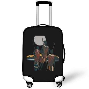 Discover African Art, Tribal Men, Ethnic art, Gift For All Luggage Covers
