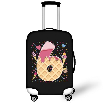 Discover Ice Cream Number Six Art Design 6th Birthday Kids  Luggage Covers