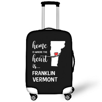 Discover Franklin County Vermont Is Where My Heart Is Gift Luggage Covers