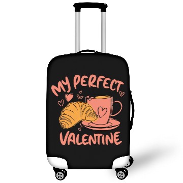 Discover Coffee and Croissant | My Perfect Valentine Luggage Covers