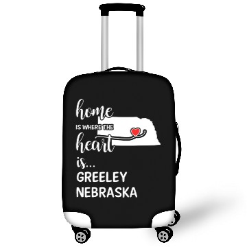 Discover Greeley County Nebraska Is Where My Heart Is Gift Luggage Covers