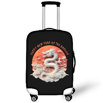 Discover Fantasy Dragon: Happy New Year of the Dragon! Luggage Covers