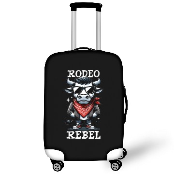 Discover Rodeo Bull Riding Livestock Show Farmer Cattle Luggage Covers