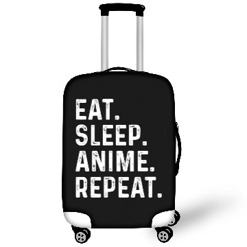 Discover Eat Sleep Anime Repeat Gift for Manga Fans Luggage Covers