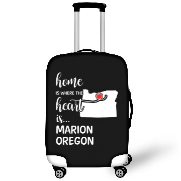 Discover Marion County Oregon Is Where My Heart Is Gift Luggage Covers
