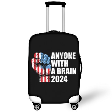 Discover 2024 Brain Vote Democracy Anti-Trump Luggage Covers