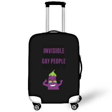 Discover Invisible eggplant Luggage Covers for your gay friend