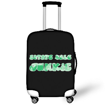 Discover Estate Sale Junkie green camo Luggage Covers
