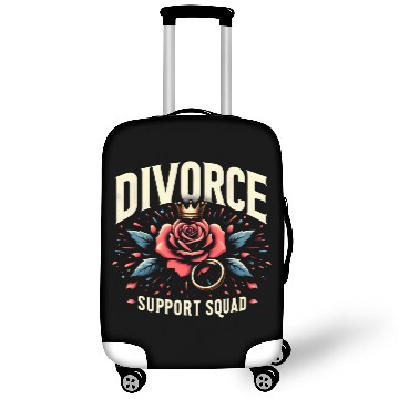 Discover Divorce Support Squad Matching Friends Family Rose Luggage Covers