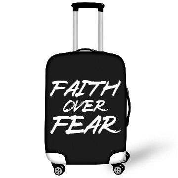 Discover FearlessFaith Design: Embrace Faith Over Fear Luggage Covers
