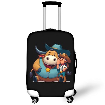 Discover Rodeo Bull Riding Livestock Show Farmer Cattle Luggage Covers