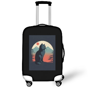 Discover Persian Cat 1 - Japanese Retro Art Luggage Covers