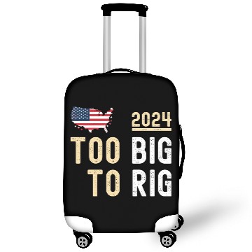 Discover Too Big to Rig 2024 Elections Eagle USA FLAG USA Luggage Covers