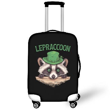 Discover Lepraccoon Kobold Raccoon Saint Patrick Irish Luggage Covers