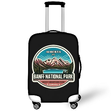 Discover Banff National Park, Alberta Canada grizzly bears Luggage Covers