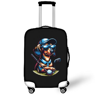 Discover Golf Sport Dachshund Wiener Dog Lover Design Luggage Covers