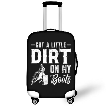 Discover Funny Western Riding Horse Barrel Racing Luggage Covers
