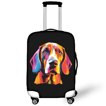 Discover Watercolor Colorful English Foxhound Luggage Covers