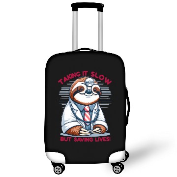 Discover Sloth as a Doctor with Medical Humor Luggage Covers