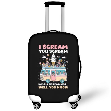 Discover Ice Cream Lover We All Scream for… Well, You Know Luggage Covers