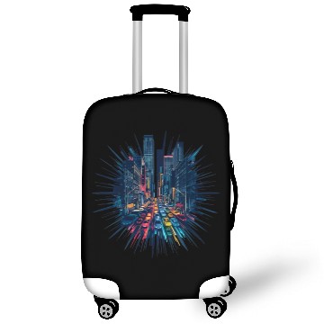 Discover City Lights Symphony: Mystery and Thriller. Luggage Covers