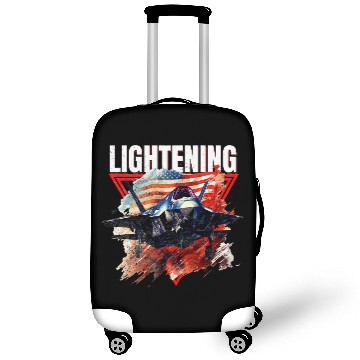 Discover F35 Lightning Fighter Jet Plane Veteran Military Luggage Covers
