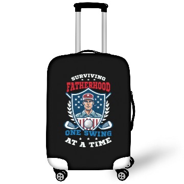 Discover 4th Of July Golf Surviving Fatherhood Swing Luggage Covers