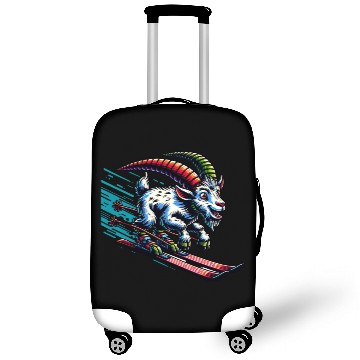 Discover Goat Skiing Downhill Winter Sports Design Luggage Covers