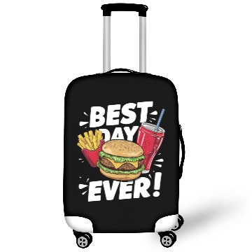 Discover Best Day Ever Fast Food Enthusiast Treat Luggage Covers