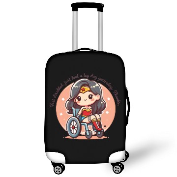 Discover Gym girl leg day not disabled Luggage Covers