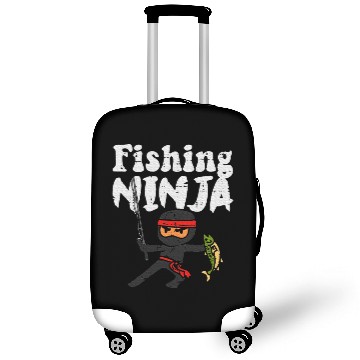 Discover Fishing Ninja Fish Lover Toddler Youth Luggage Covers